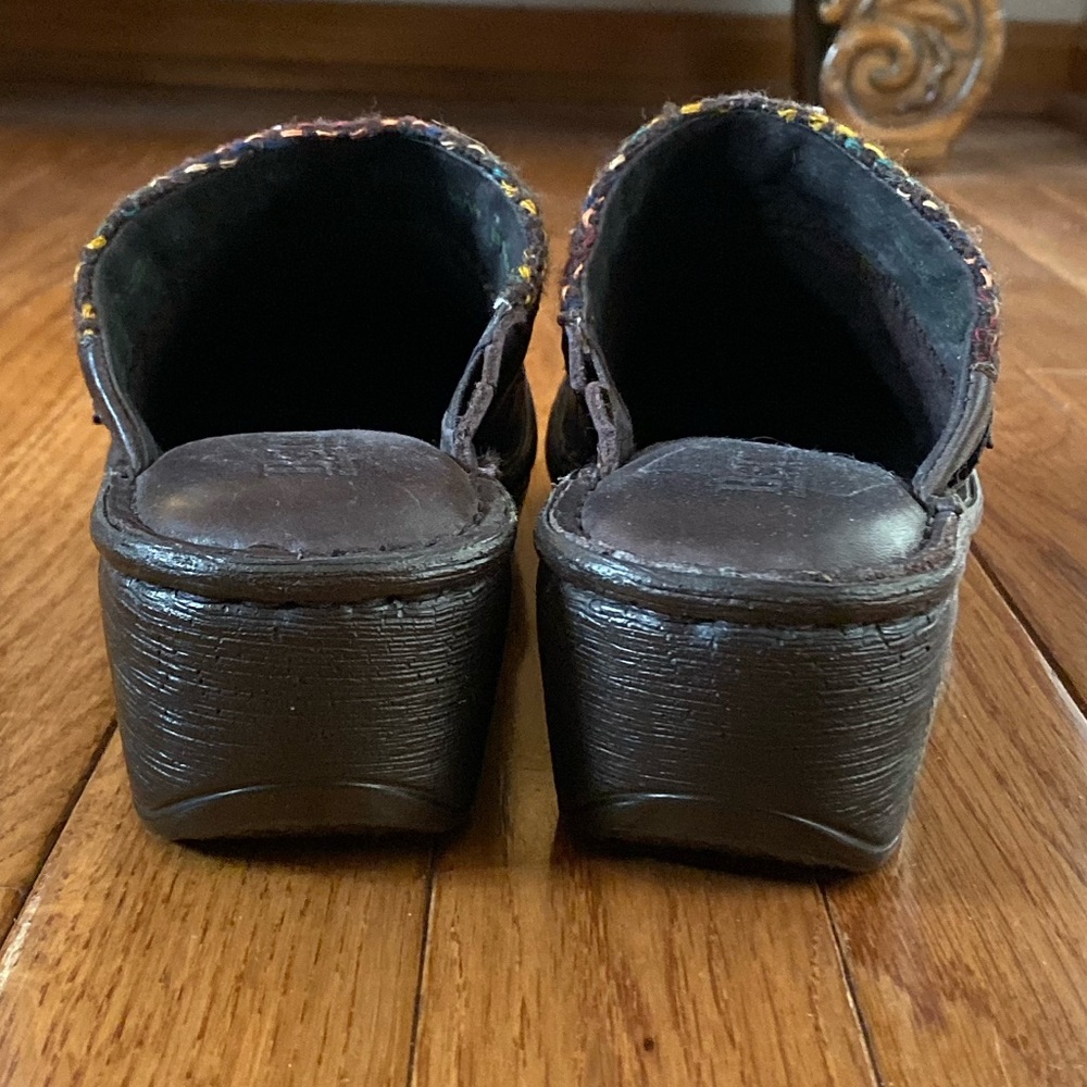 Born Leather and Fabric Clogs. NWOB. - Picture 6 of 8